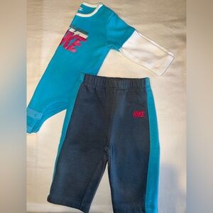 Nike Kids Teal and Dark Gray Joggers
